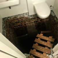туалет 3D полы