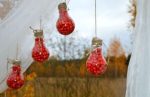 Декор из лампочек