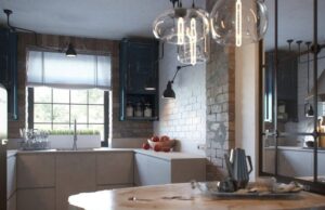 Небольшая кухня в стиле loft