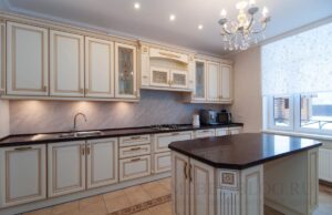 Кухонный гарнитур с островным элементом шикарная островная кухня