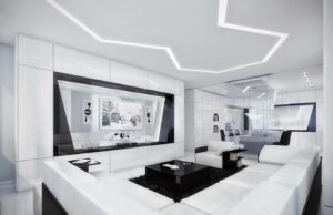 Интерьер в стиле High-tech Интерьер в стиле High-tech