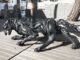 Удивительные скульптуры из покрышек скульптура из шин